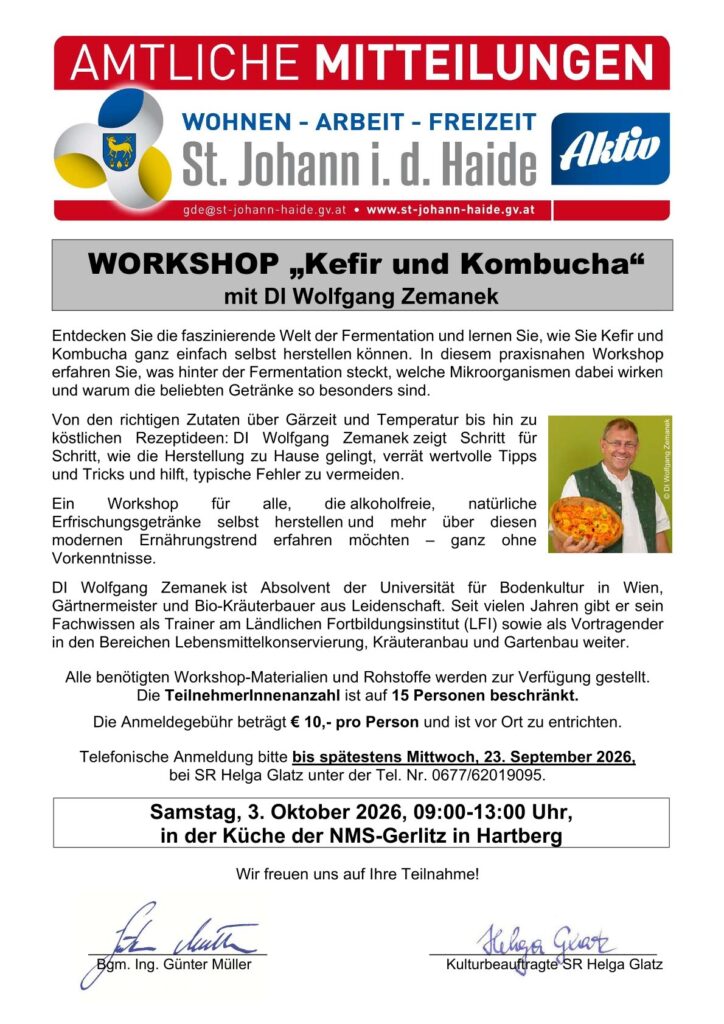 Workshop Kefir und Kombucha
